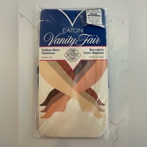 Vanity Fair Eatons blue pantyhose stockings nylon one size NIP